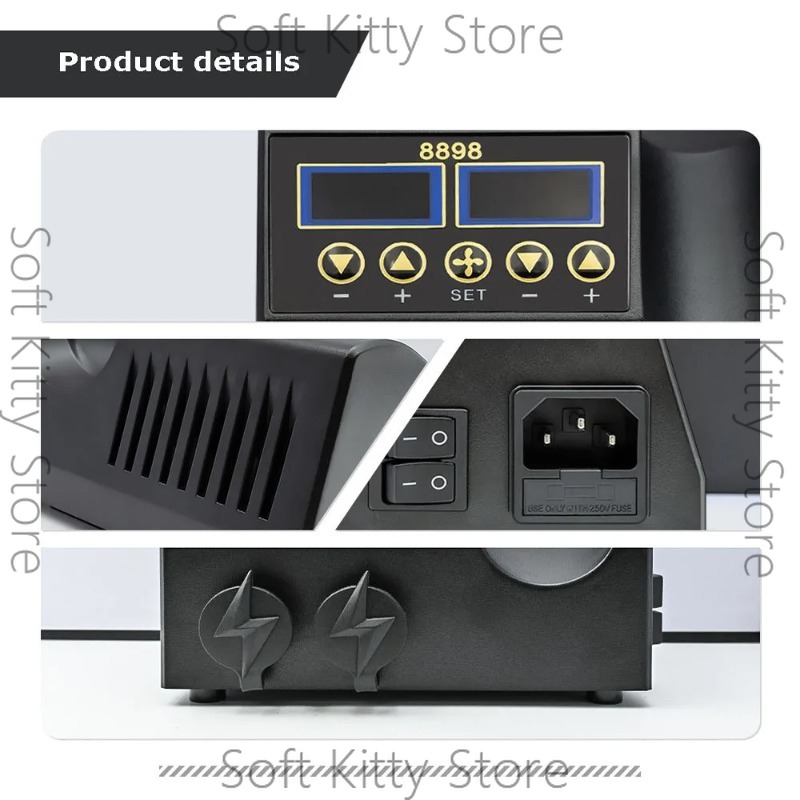 Паяльная станция 750 Вт 2 в 1  – обзор и цена 2 In 1 Soldering Rework Station 750W