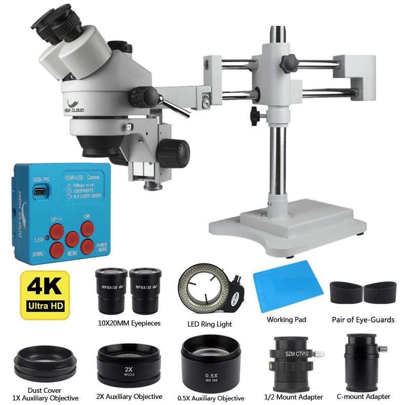 Промышленная камера 48 МП с HD – обзор и цена Simul-Focal Industrial Microscope 4K Hdmi