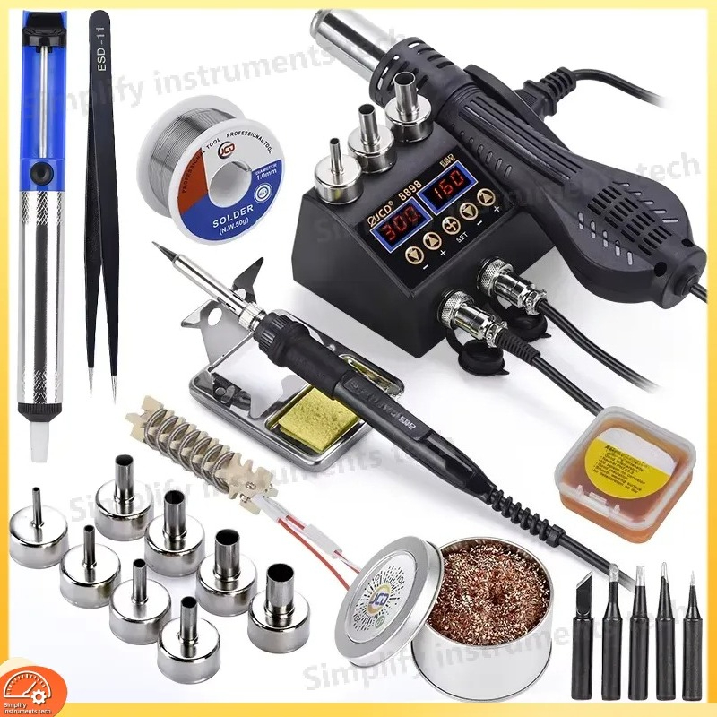 Паяльная станция 8898, 750 Вт, – обзор и цена 2 In 1 Soldering Rework Station 750W