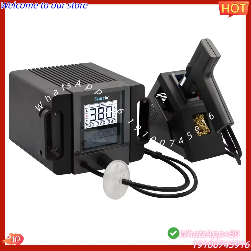 Паяльная станция QUICK TV2 202 – обзор и цена Desoldering Pump Electric Vacuum Station